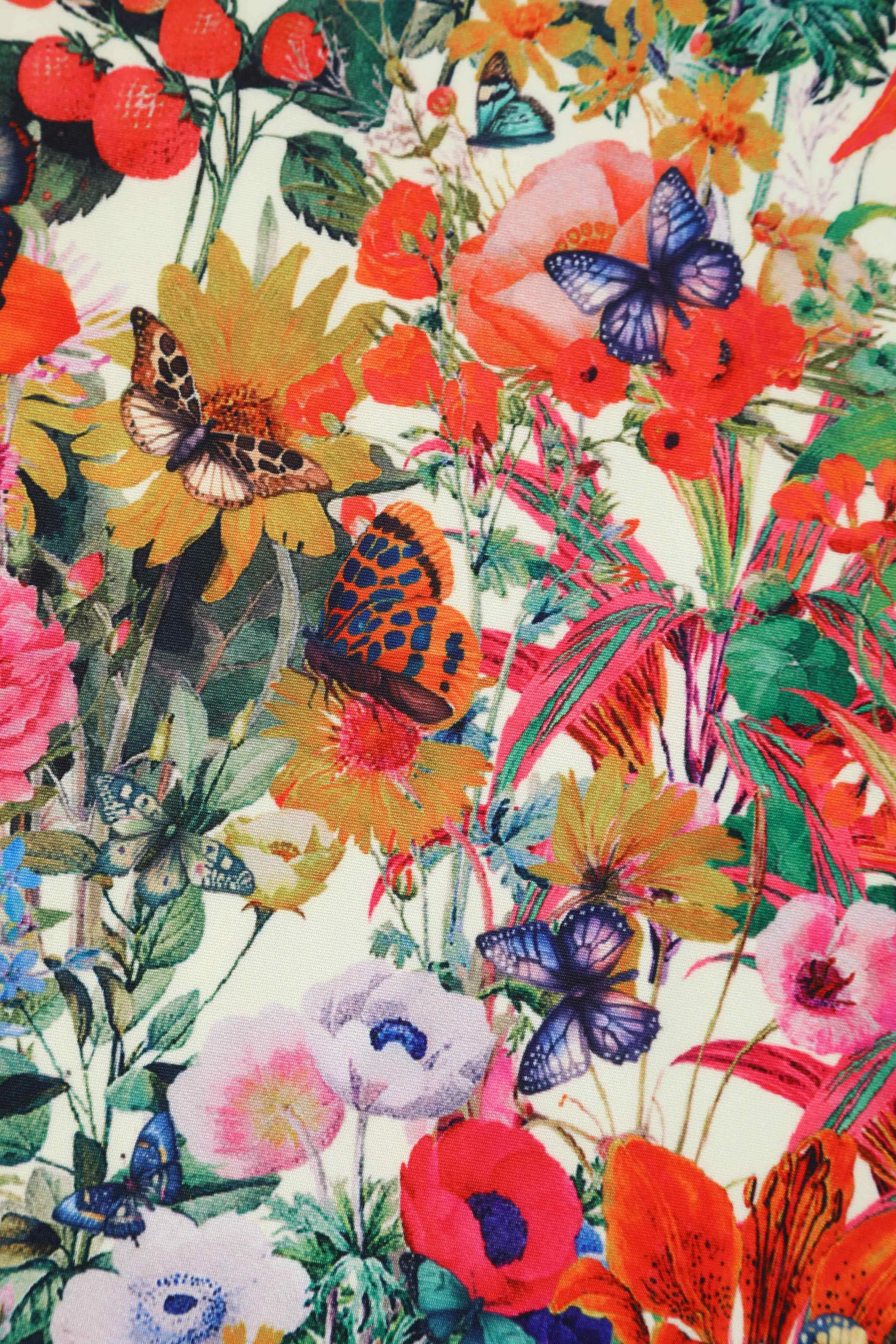 Beverly Butterfly Garden Off Shoulder Dress