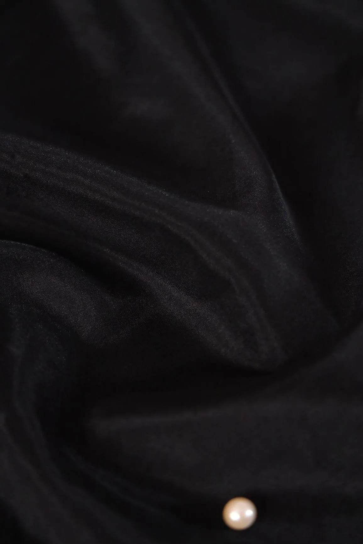 Black Dyed Organza Fabric