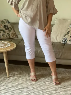 Bryton White Stretch Pants