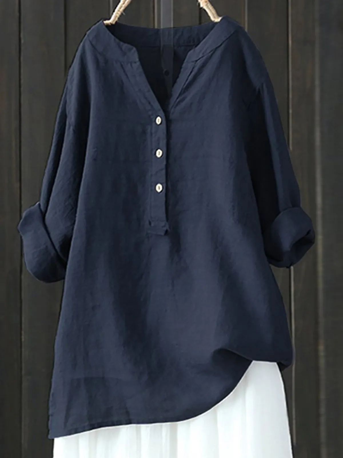 Casual V Neck Shirts & Tops