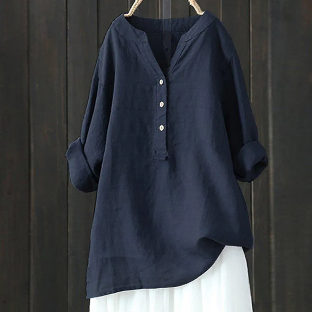 Casual V Neck Shirts & Tops