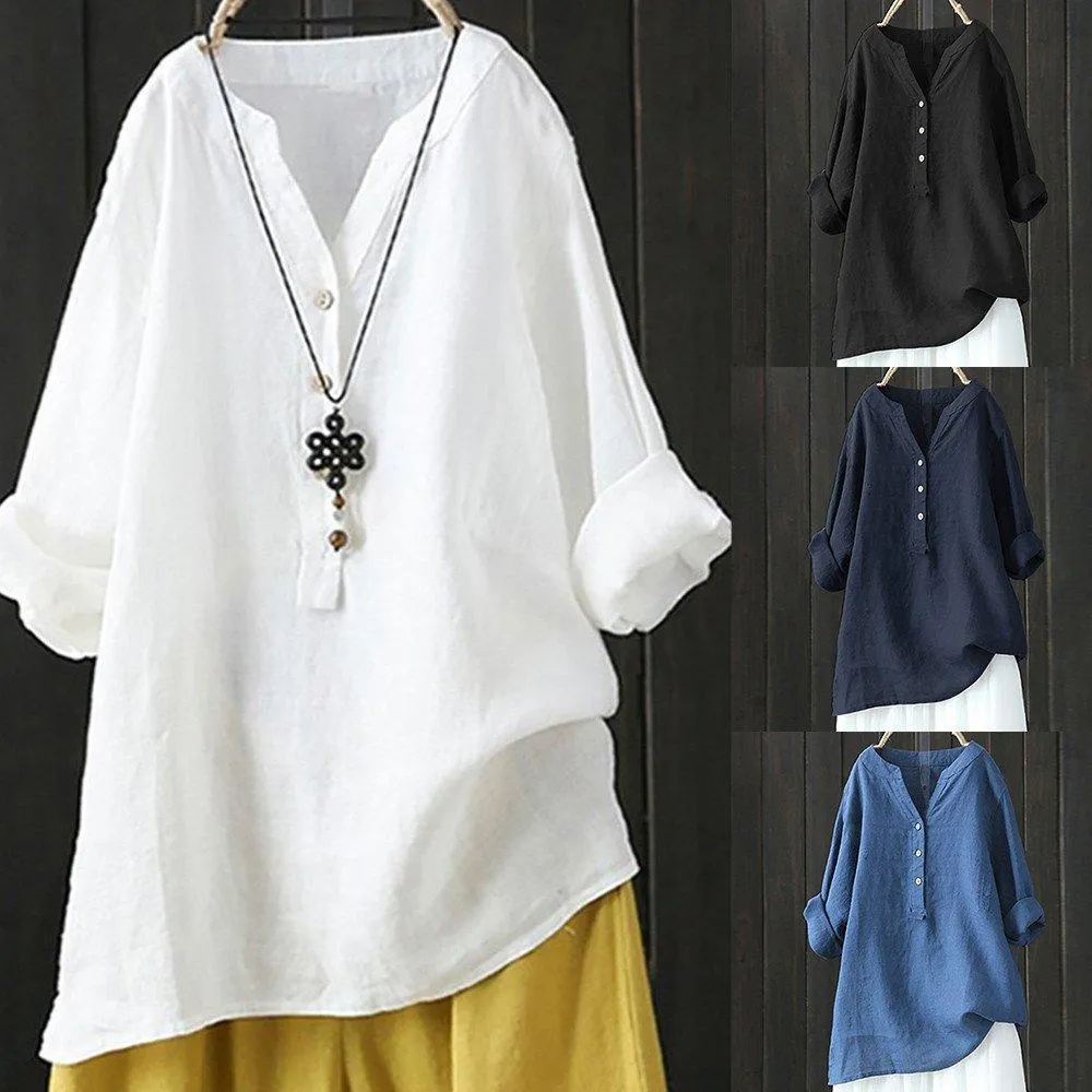 Casual V Neck Shirts & Tops