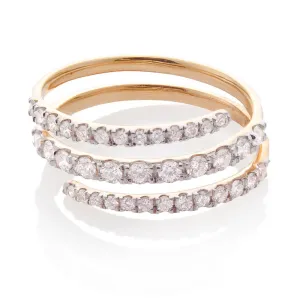 CIRCULATE DIAMOND RING, GOLD
