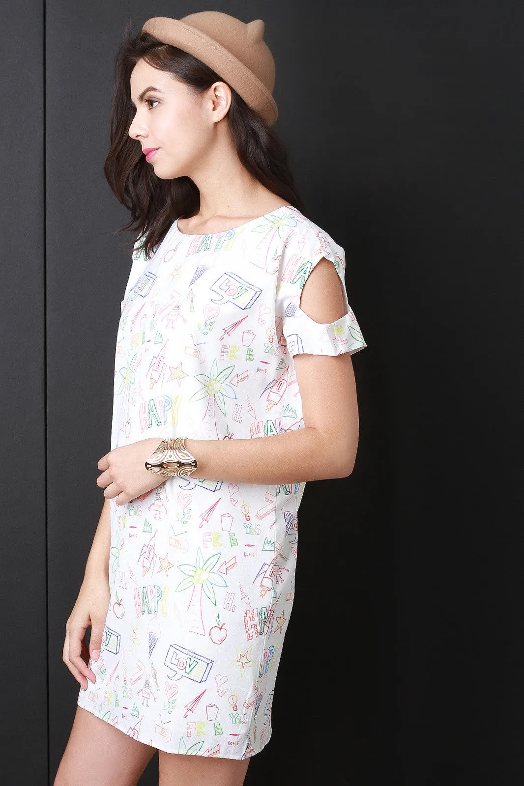 Colorful Doodle Dress