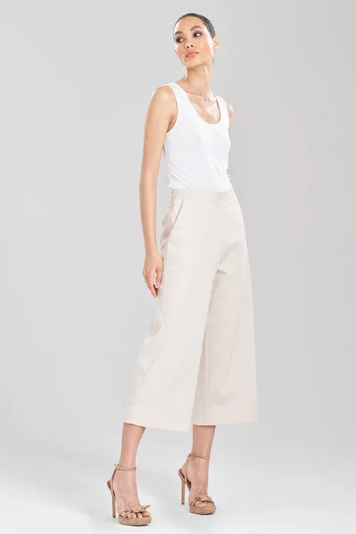 Cotton Chino Cropped Pants