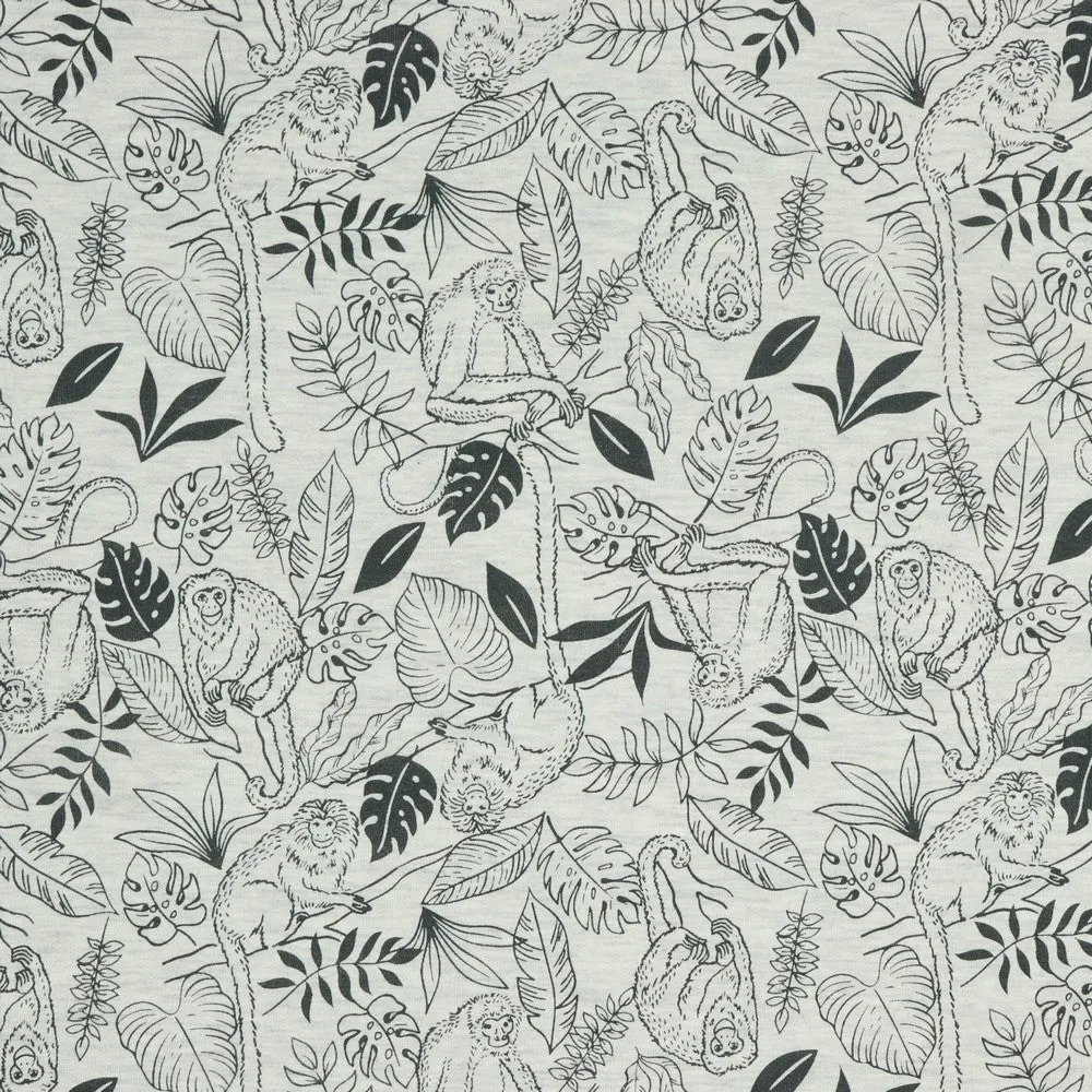Cotton Jersey Melange  - Monkey