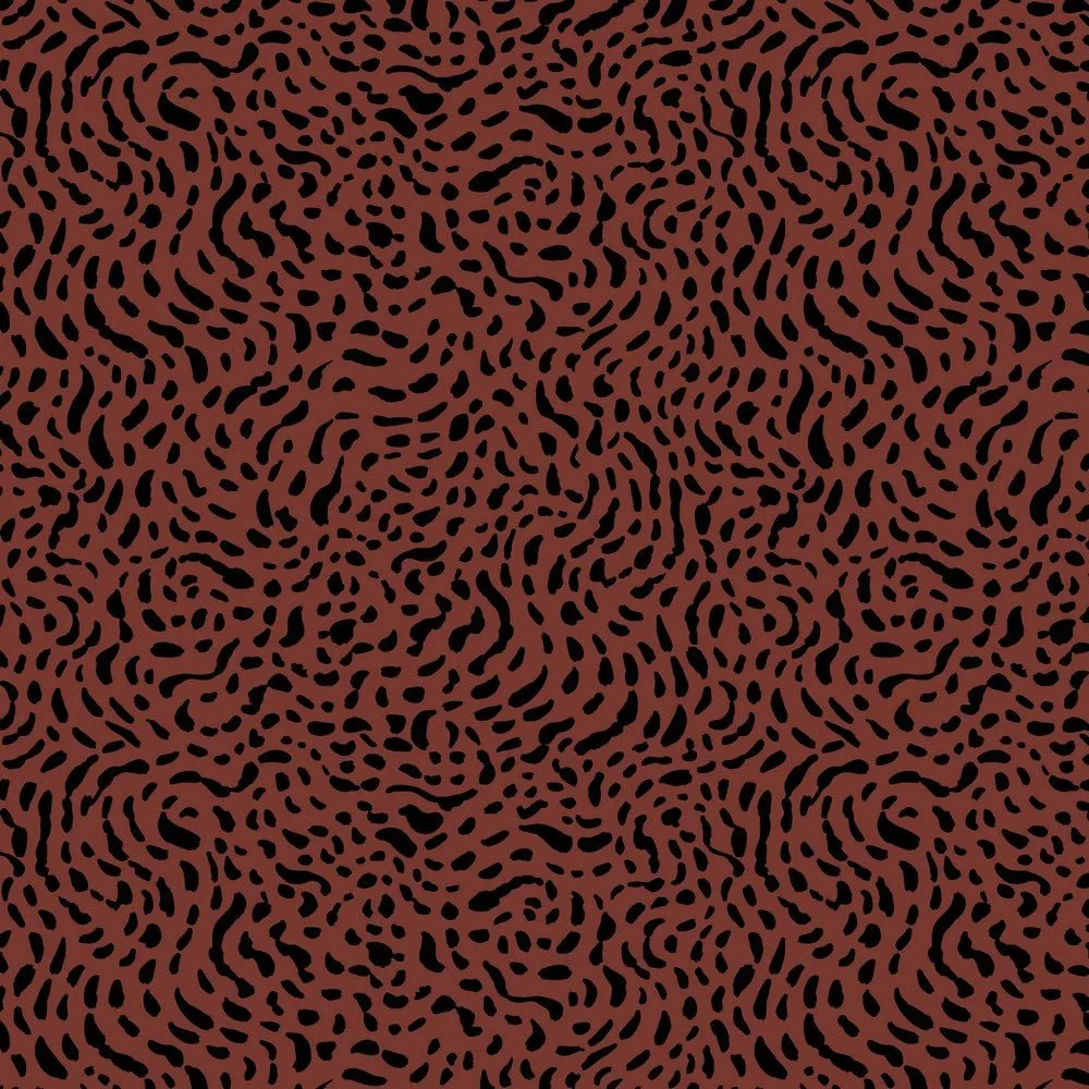 Cotton Jersey - Swirl Rust