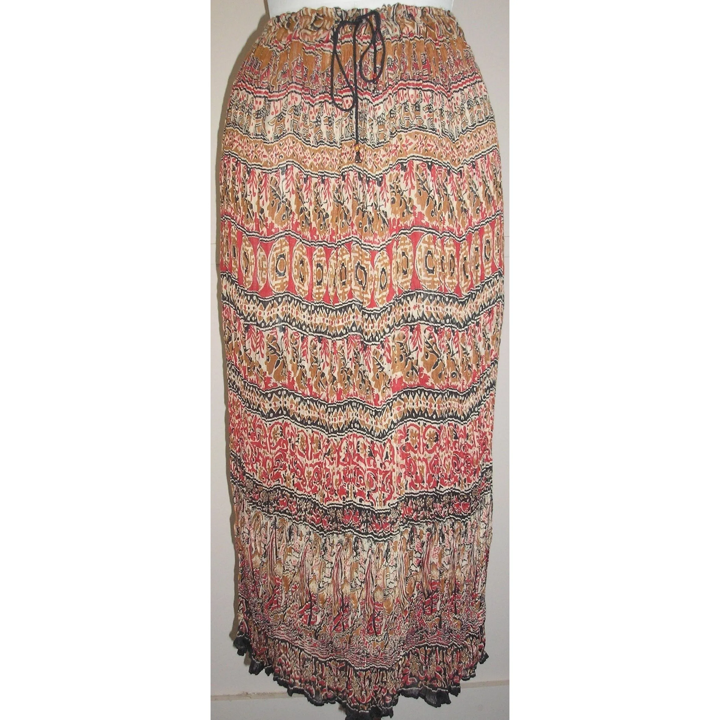 Cotton voile crinkle skirts