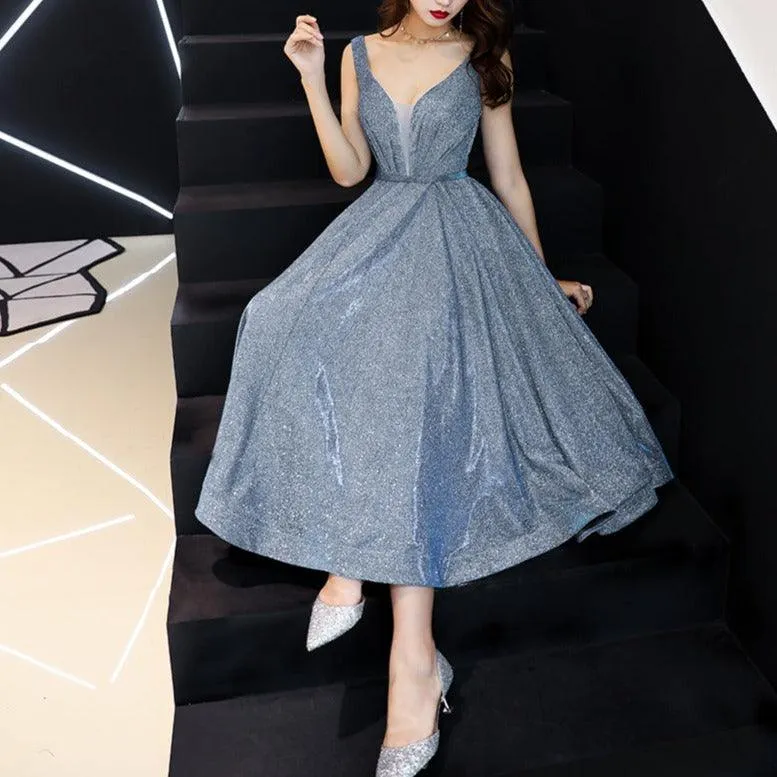 Designer Boutique Shiny Glittering Long Dress