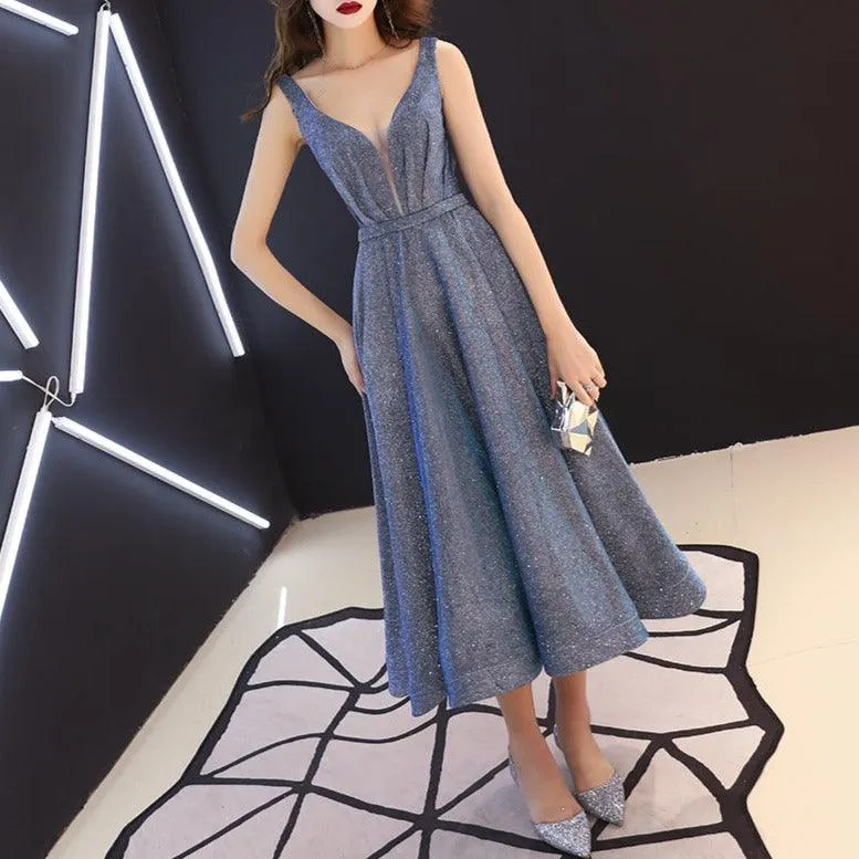 Designer Boutique Shiny Glittering Long Dress
