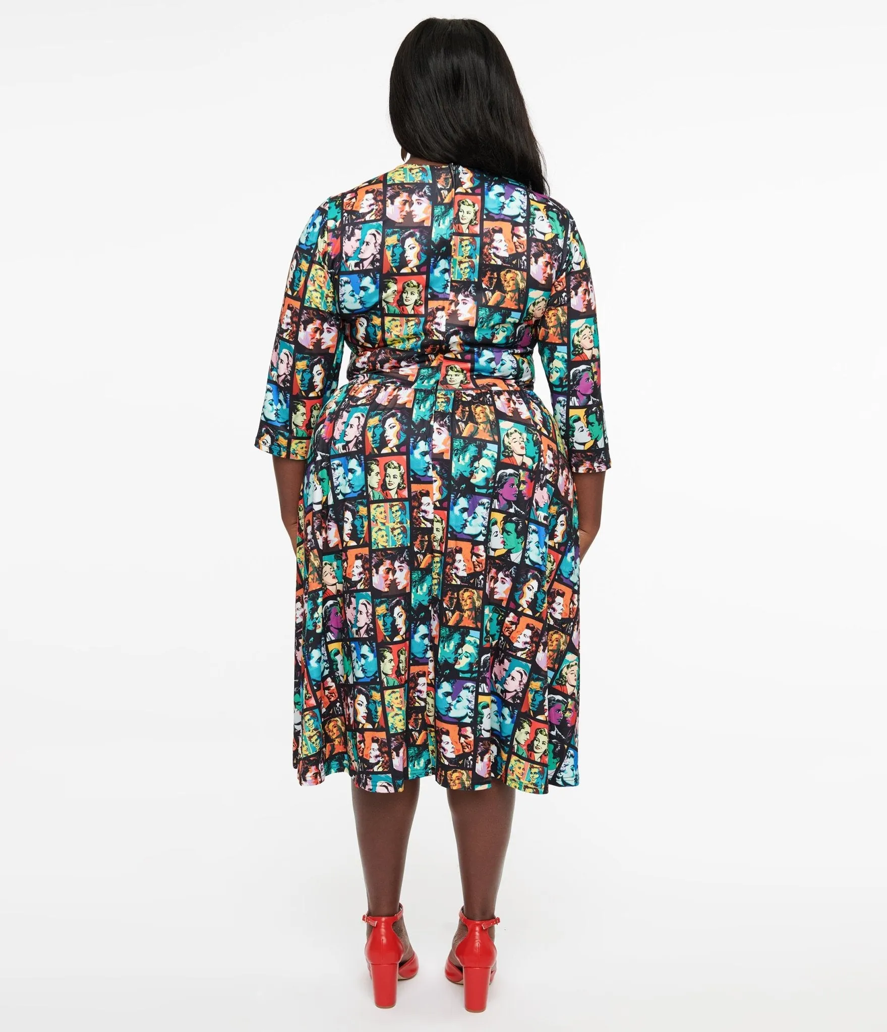Dolly & Dotty 1950s Vintage Romance Print Billie Fit & Flare Dress