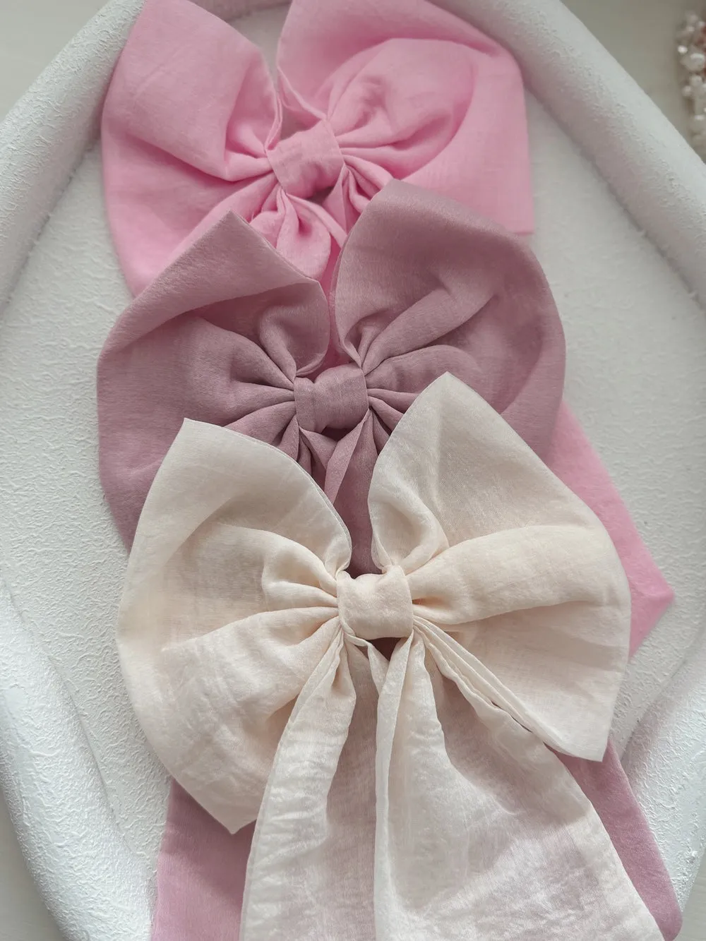 Dusty Pink Elegance Sailor Bow
