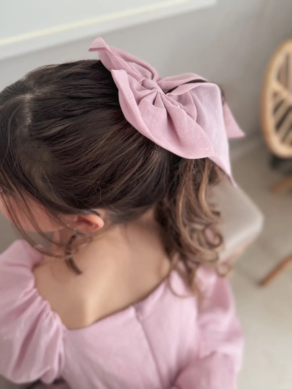 Dusty Pink Elegance Sailor Bow