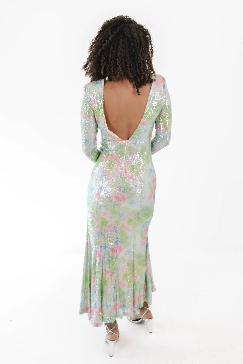 Fun And Formal Midi Dress - Multi