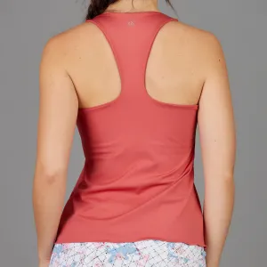 Grids Racerback Built-in Bra Top (mineral red)