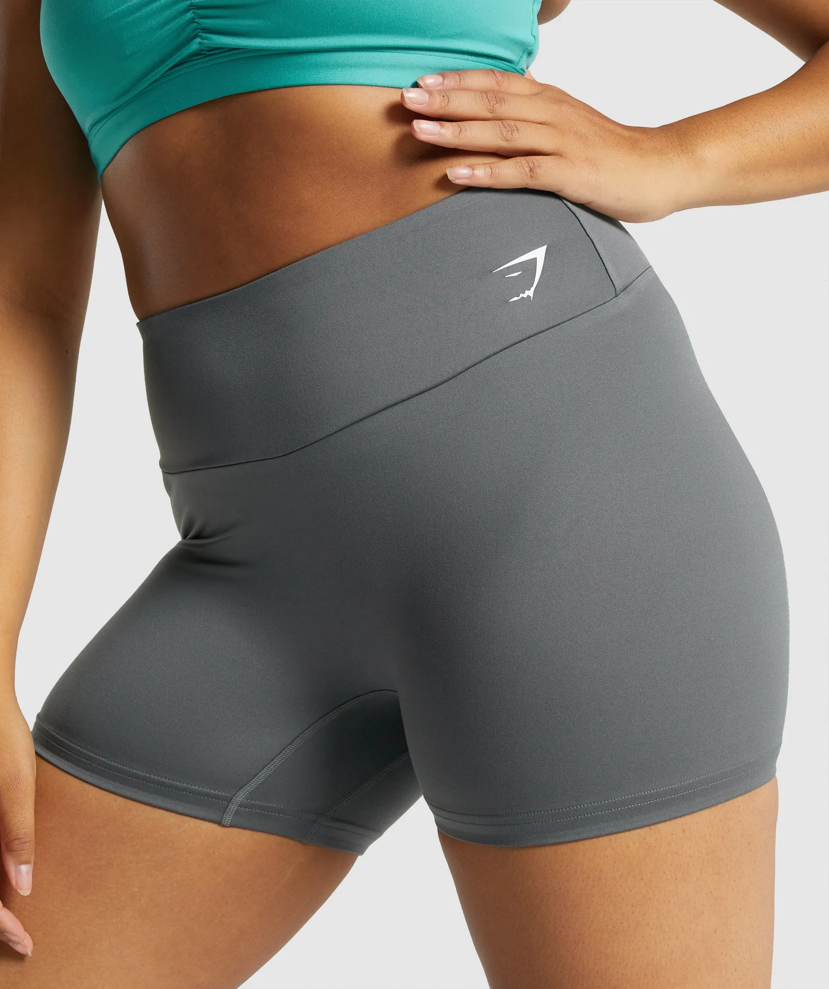 Gymshark Training Tights Shorts - Charcoal Grey