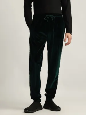 Iconic Men Green Solid Regular Fit Joggers Style Sweatpant