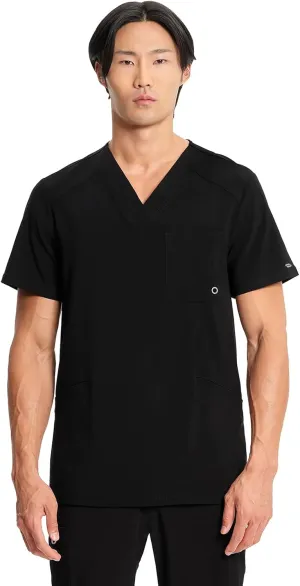 Infinity Cherokee V- Neck Men's Scrub Top with Rib Knit Back Panels CK900A