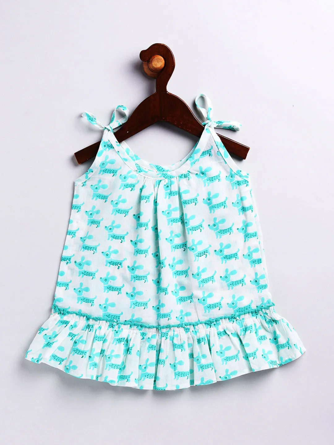 Jashvi Girls' Aqua Dress