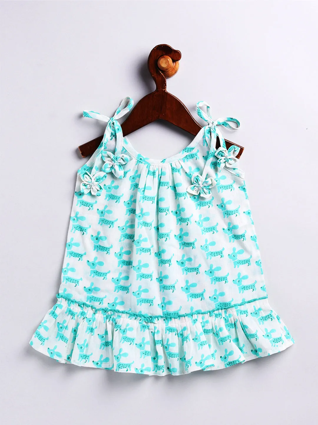 Jashvi Girls' Aqua Dress