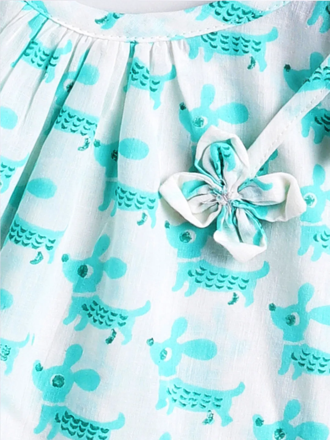 Jashvi Girls' Aqua Dress