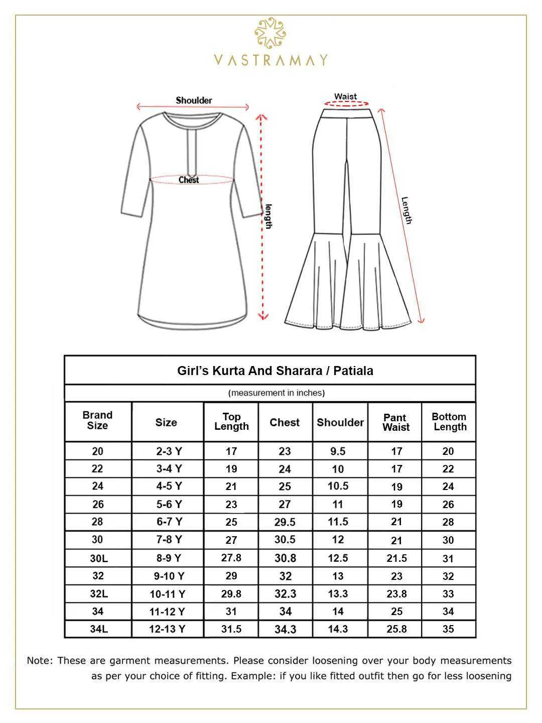 Jashvi Girls' Pink Printed Kurta & Cream Patiala Set