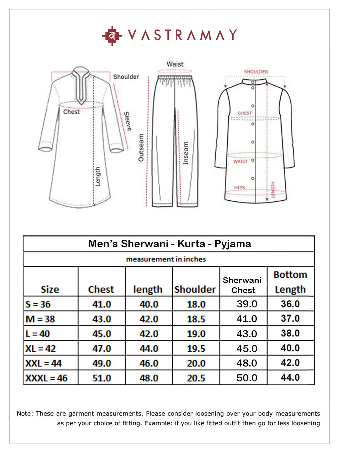 Jashvi Men's Cream Golden Sequins Embroidered Sherwani With Kurta Pant Set