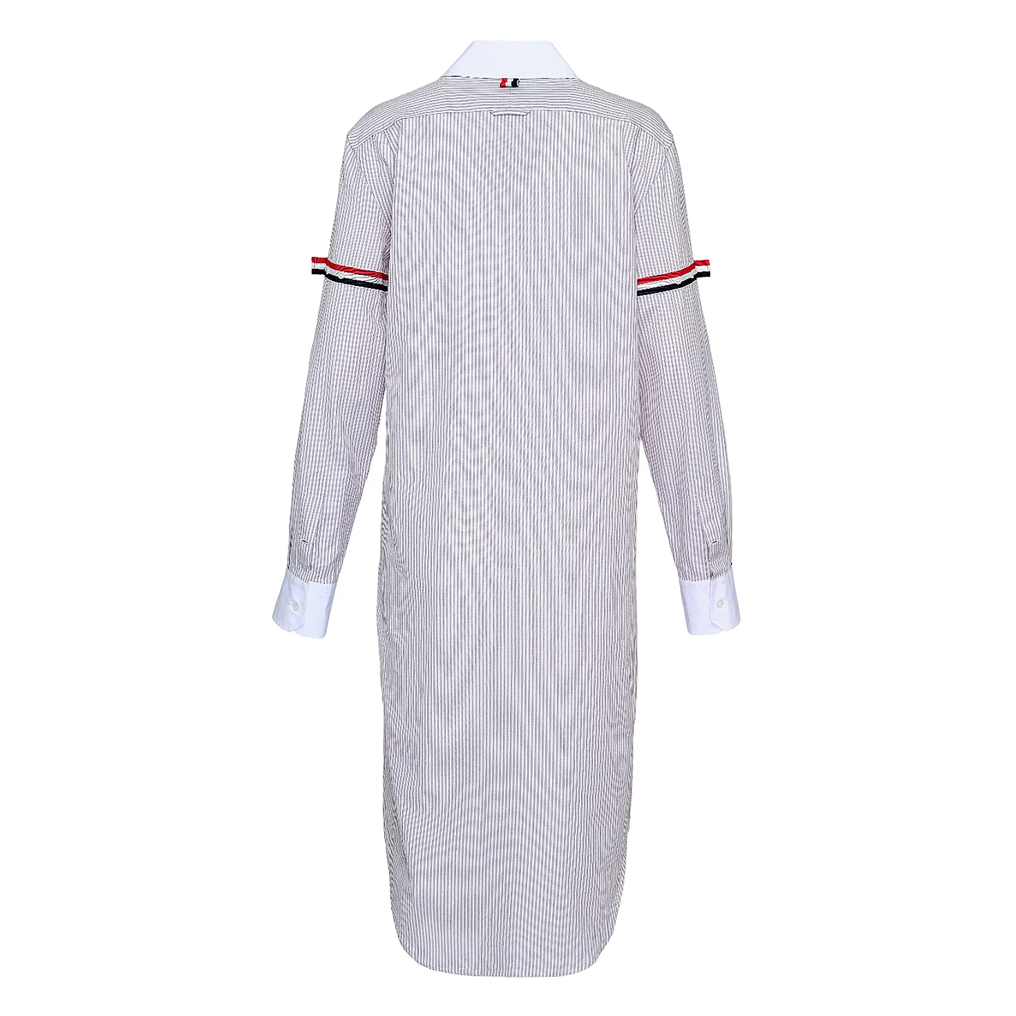 Knee Length Easy Fit Point Collar Dress