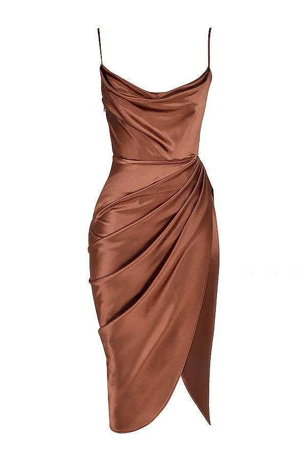 Luxora Women's Satin Corset Maxi Gown