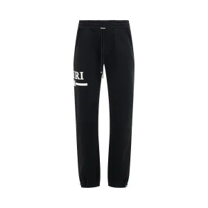 MA Bar Applique Sweatpant in Black