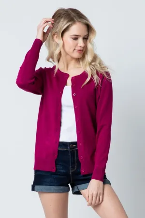 Magenta Cardigan
