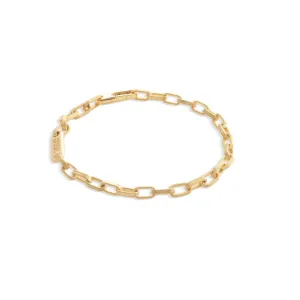 Marco Bicego Uomo Collection 18K Yellow Gold Coil Open Chain Mini Link Bracelet