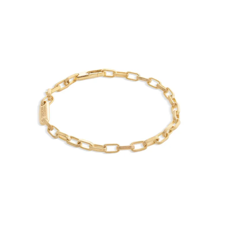 Marco Bicego Uomo Collection 18K Yellow Gold Coil Open Chain Mini Link Bracelet