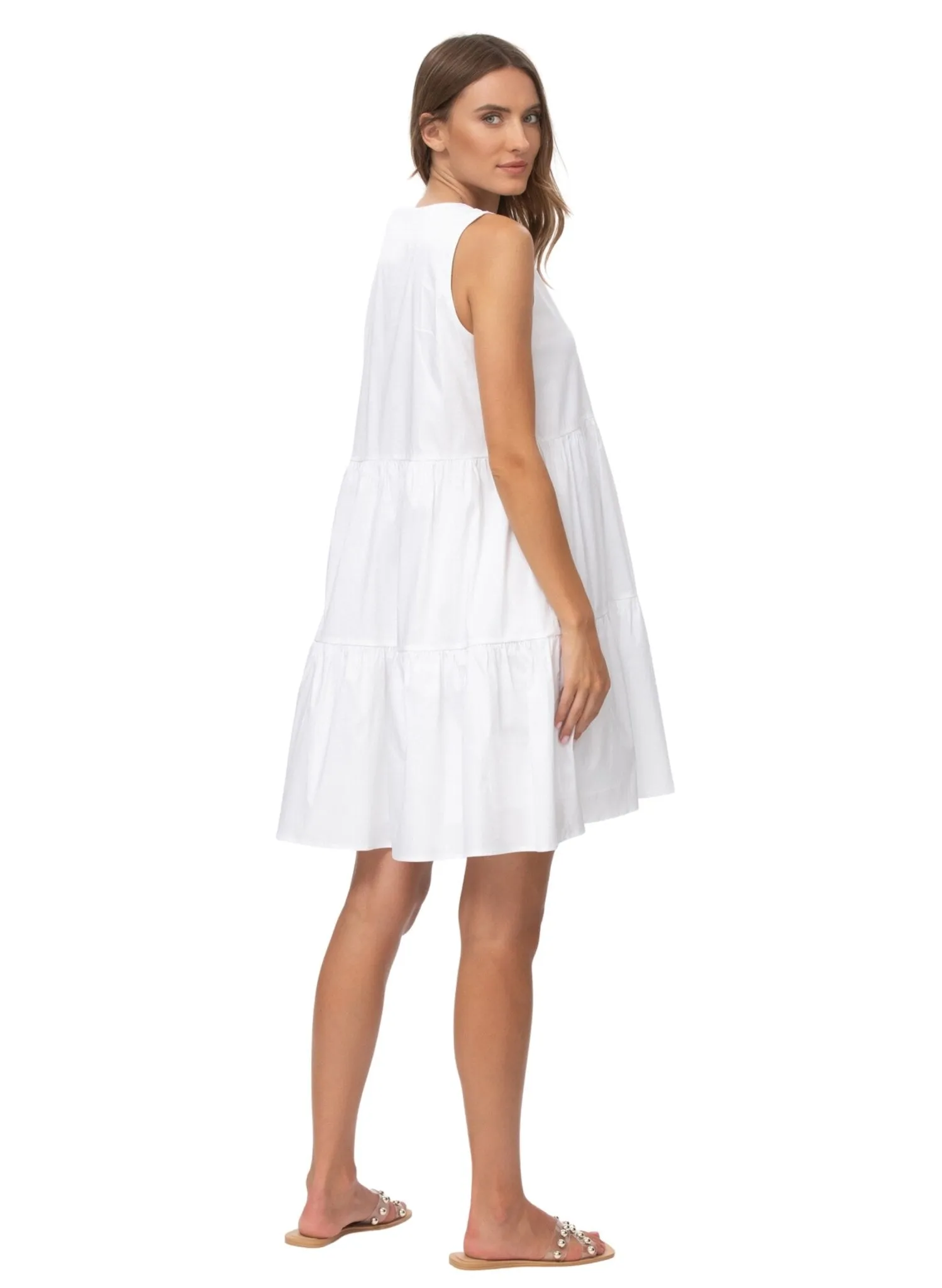 Melody Maternity Dress - Optical White