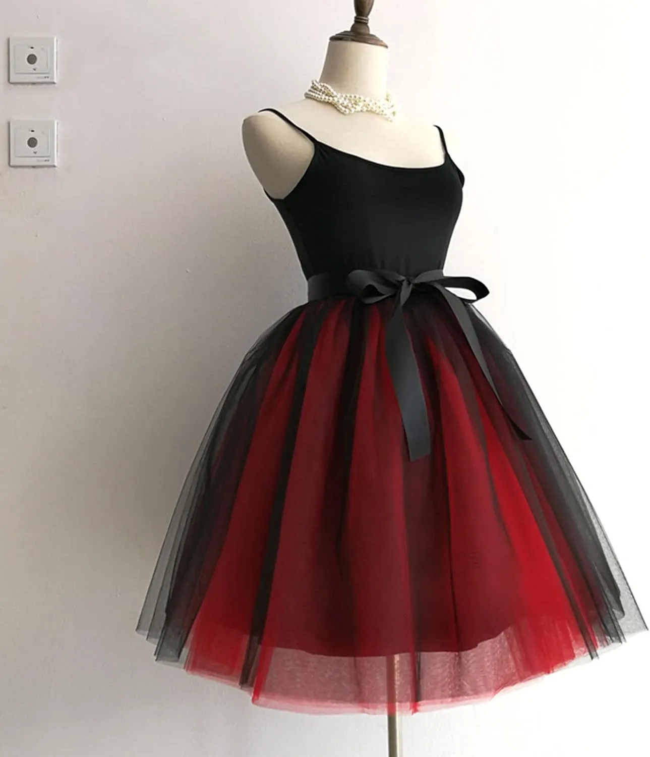 Midi Skirts for Women Womens Puffy Ballet Skirts Tutu Skirt Pleated Skirt Layer Mesh Skirt High Waist A-line