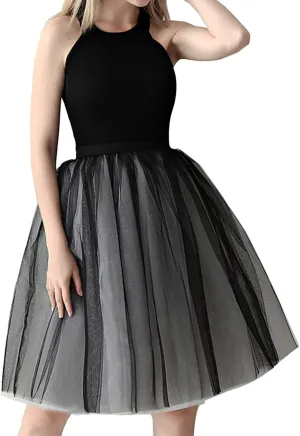 Midi Skirts for Women Womens Puffy Ballet Skirts Tutu Skirt Pleated Skirt Layer Mesh Skirt High Waist A-line