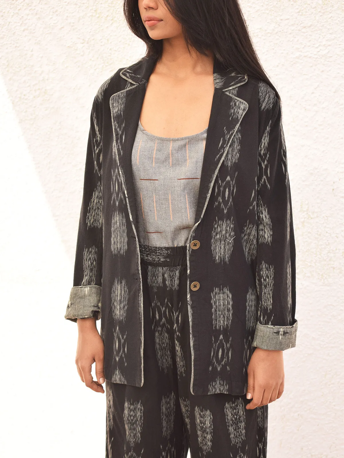 Native Ikat Black Jacket