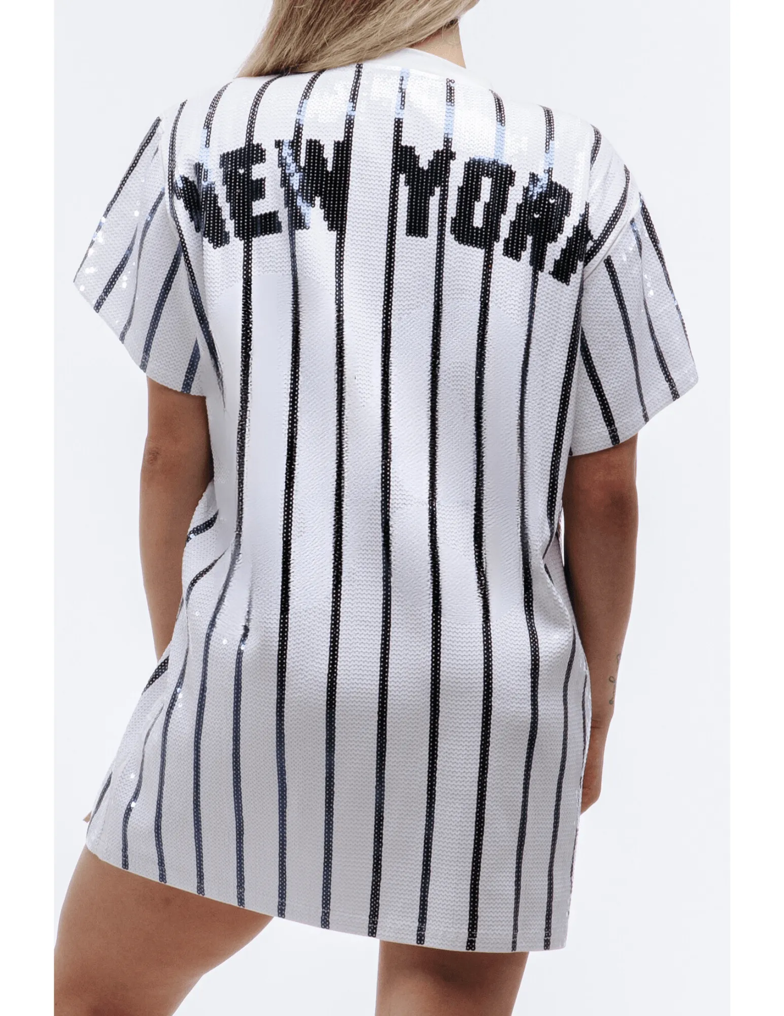 New York Baseball Sequin Dress