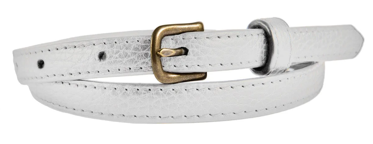 Noho Belt, (0.5") Antiqued Brass Buckle