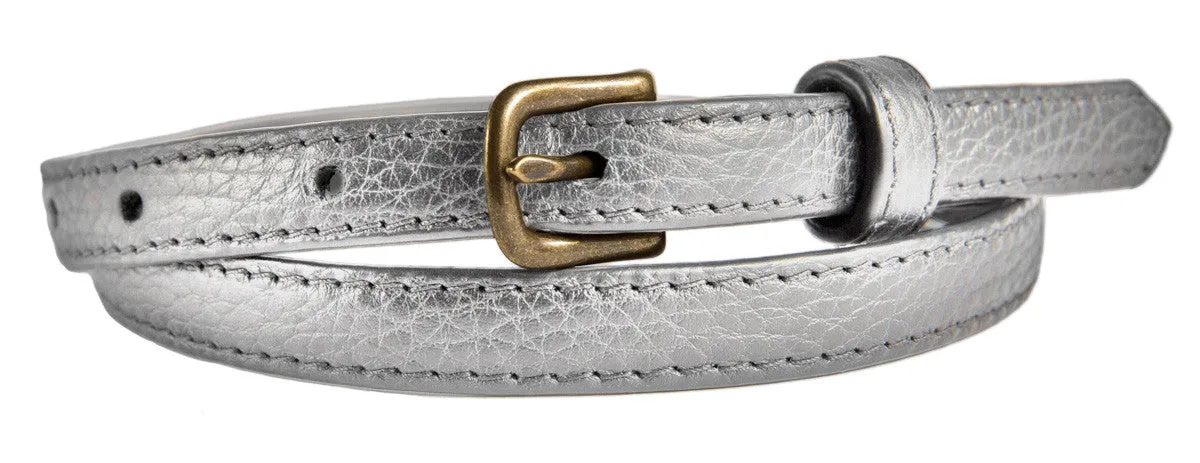 Noho Belt, (0.5") Antiqued Brass Buckle