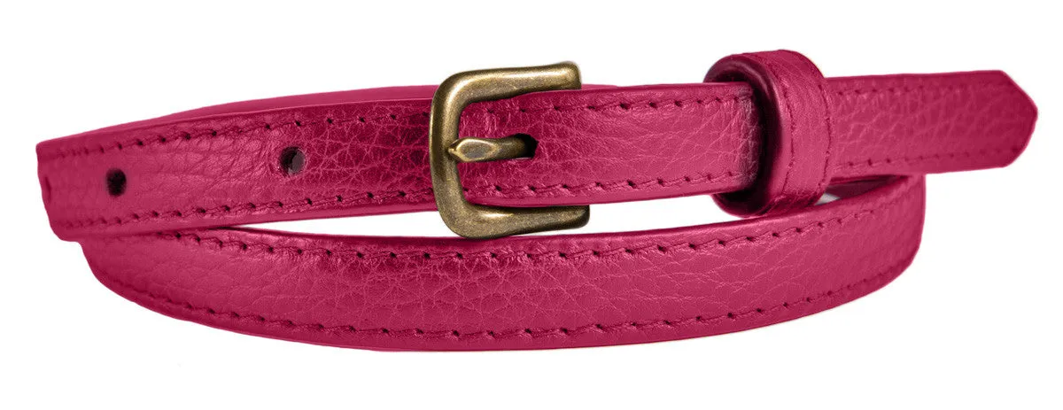 Noho Belt, (0.5") Antiqued Brass Buckle