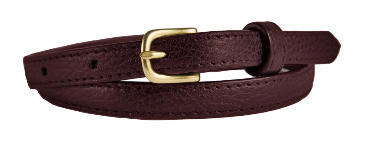 Noho Belt, (0.5") Gold Buckle