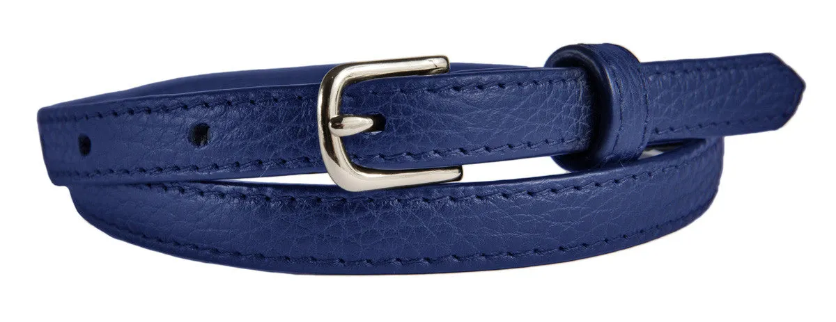 Noho Belt, (0.5") Shiny Silver Buckle