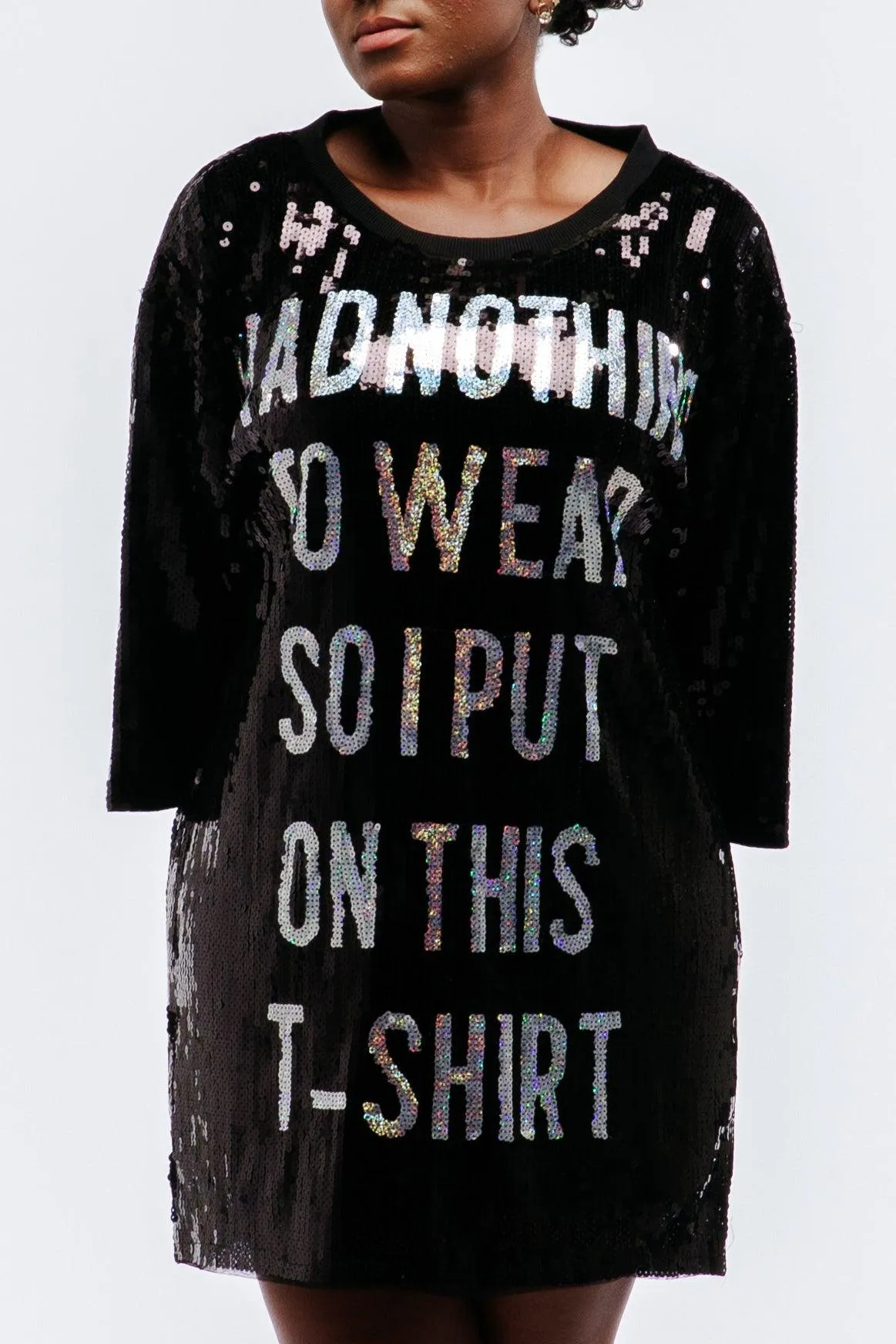 Nothing to Wear Sequin Dress - White