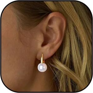 Pearl Drop Earrings for Women Gold Pearl Earrings Dangling Long Tassel Pearl Dangle Earrings Fake Pearl Earrings Dainty Jewelry Gifts for Her