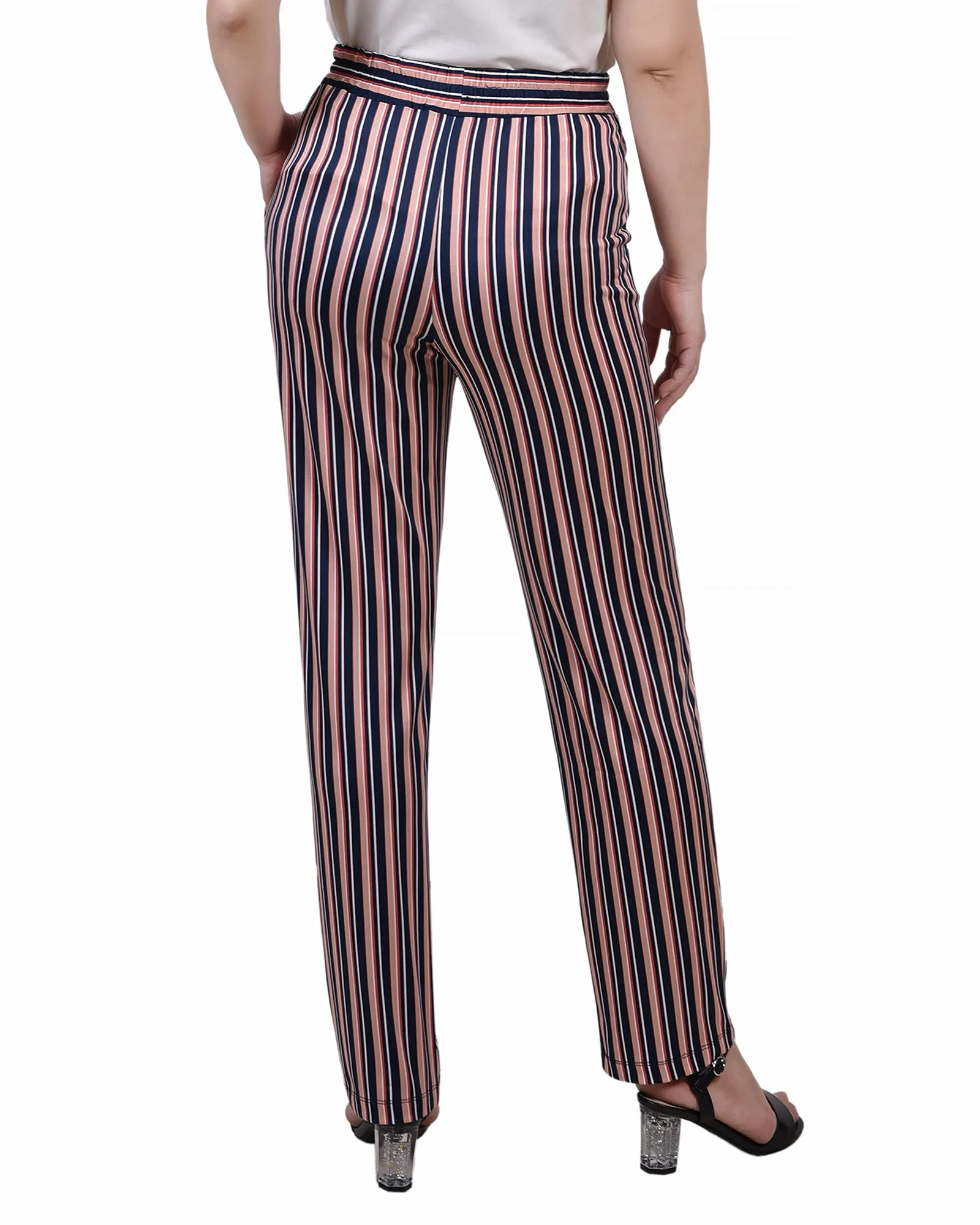 Petite Wide Waist Pull On Pants