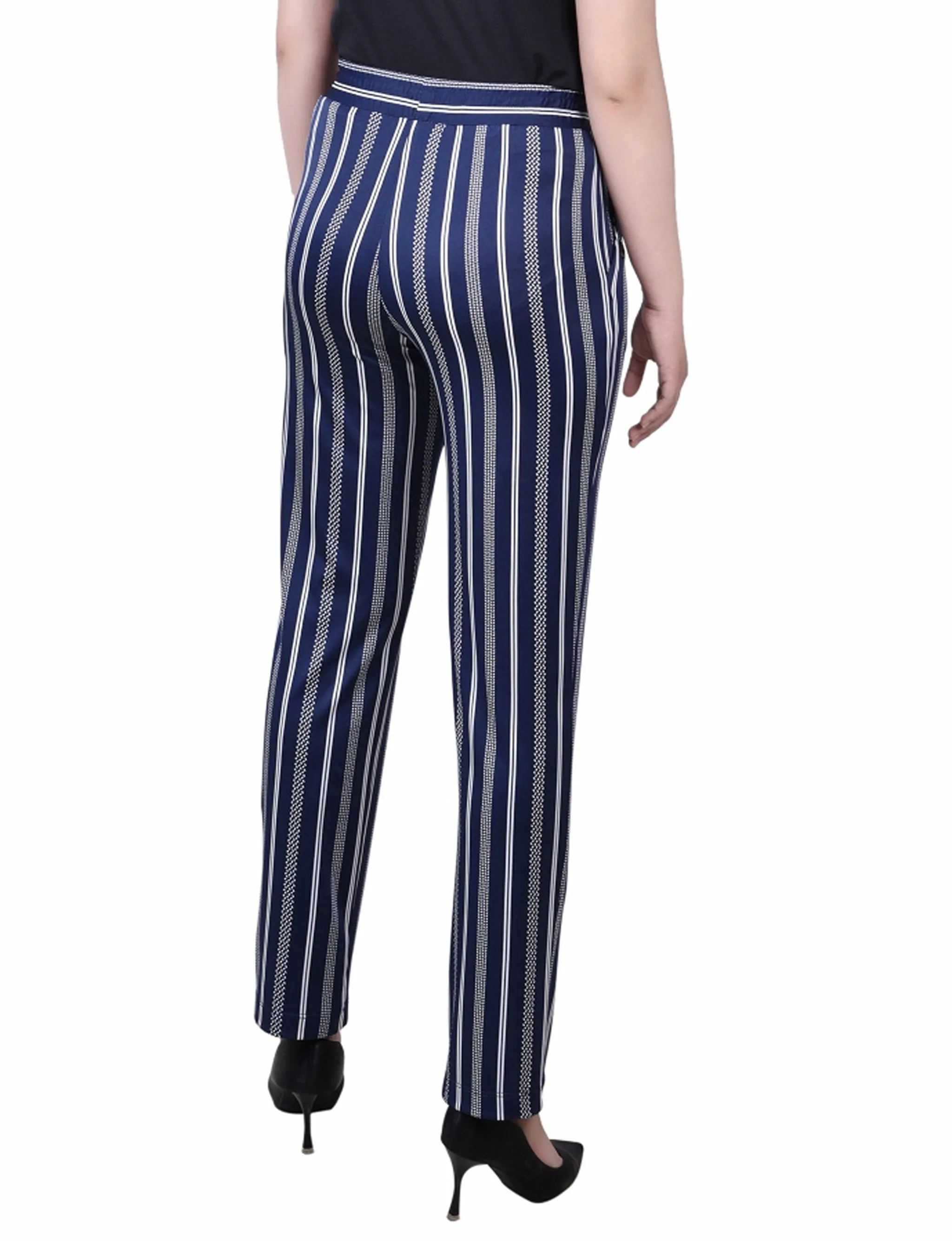 Petite Wide Waist Pull On Pants
