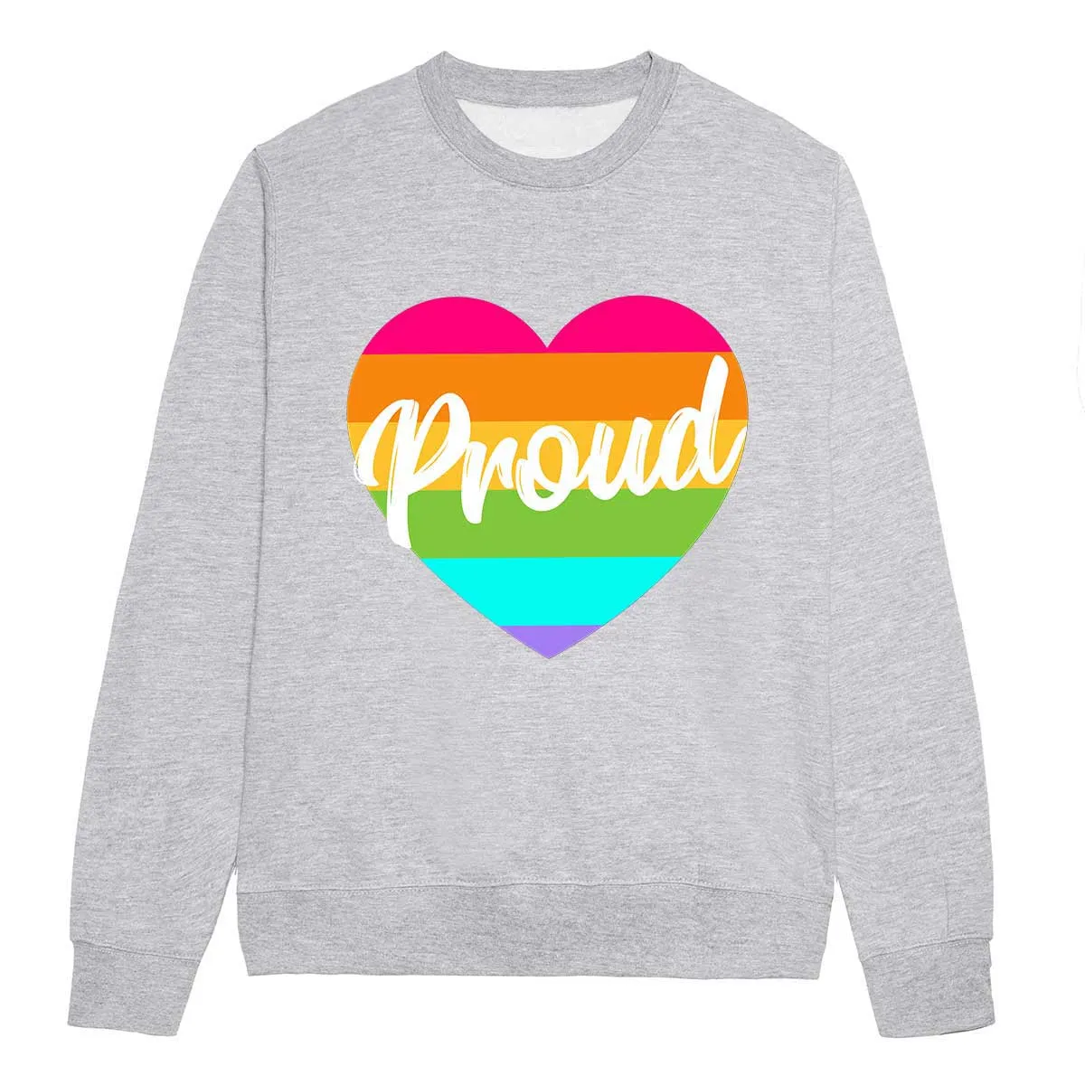 Pride Rainbow Heart LGBTQ  Pride Sweatshirt