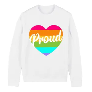 Pride Rainbow Heart LGBTQ  Pride Sweatshirt