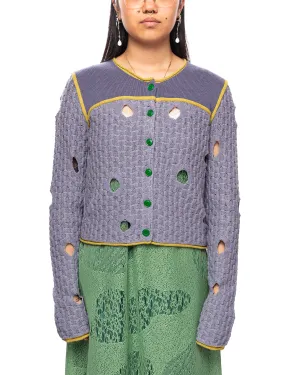 Reverse Seam Wholey Sweater Washed Blue